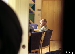 38-year-old Peter Mangs attends on December 21, 2010 court proceedings in Malmo. (DRAGO PRVULOVIC/AFP/Getty Images)