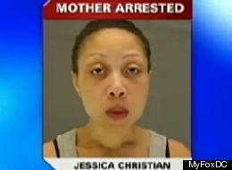 Police say that Jessica Christian left her two-year-old in the car while she stopped in at the bar for a few drinks.