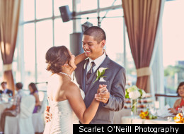 From the sunny photo shoot in the park, to the wedding's brightly colored decor details, this is one fresh and feel-good wedding.