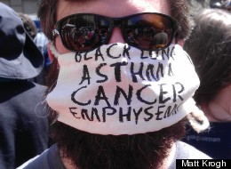 Nelson Brooke, Black Warrior Riverkeeper, at Portland rally.