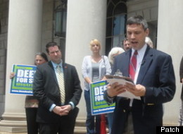 Talbert Black of the Palmetto Liberty PAC speaks on the South Carolina Capital steps.