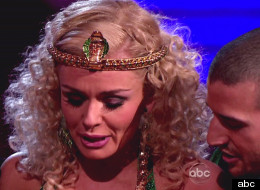 Katherine Jenkins took a tumble