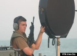 The LRAD aboard the USS Typhoon at Naval Amphibious Base, Little Creek.