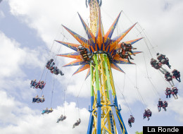 Le manège Vol Ultime, à la La Ronde. (La Ronde / Six Flags)