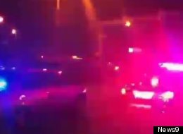 Police in Oklahoma City following Thunder-Lakers Game 5.