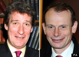Newsnight presenter Jeremy Paxman and political journalist Andrew Marr