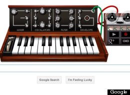Today's interactive Google Doodle, in honor of Bob Moog.