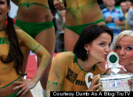 Okay, things can get crazy during the World Cup -- but showing up naked?