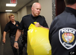 Montreal police say they have been able to determine that a human torso found stuffed in a suitcase was that of a male. (CP)