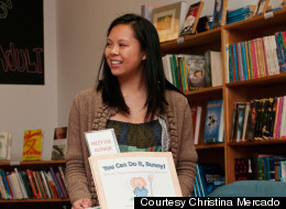Christina Mercado at her book reading for