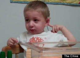 Two-year-old Cooper hears his mom's voice for the first time.