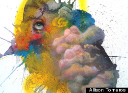 Artist Allison Torneros creates cloud-like paintings in her 'Time Machine' series