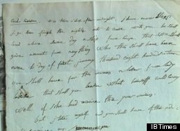 A screen capture of a letter Napoleon Bonaparte sent from Saint Helena Island, written in English. (IBTimes)