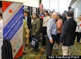 Republicans gather in Tinley Park, Ill., for the state's GOP convention.