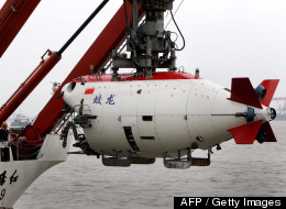 This photo taken on July 1, 2011 shows the Chinese submersible