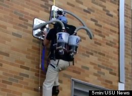 Students at Utah State University have invented the Personal Vacuum Assisted Climber (PVAC) which turns anyone into a wall-walker on par with Spider-Man.
