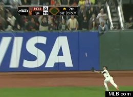 Gregor Blanco helped Matt Cain preserve a perfect game with an outstanding catch.