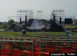 A stage has collapsed at Toronto's Downsview Park ahead of a Radiohead concert. (poppipola, Twitter)