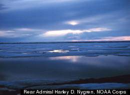 Melting ice on the Beaufort Sea in the Arctic. The summer extent of the ice reached its second lowest point since 2007 on Sept. 9, 2011, since the record low of 2007, according to the National Snow and Ice Data Center.