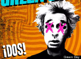The album cover for Green Day's '¡Dos!,' the second album in their rock trilogy.