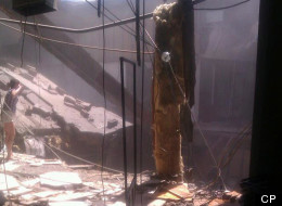 A rooftop parking lot at Elliot Lake, Ont.'s Algo Centre mall collapsed Saturday afternoon, CityNews reports. (CP)