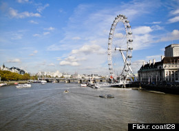 The London Eye, one of the world's largest ferris wheels.
