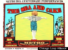The Sea and Cake poster, from 'Metrospective.'