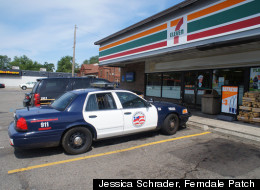 Thieves fired rounds from an AK-47 at citizens at a 7-11 near downtown Ferndale on Sunday, July 8, 2012 (Photo courtesy of Ferndale Patch)