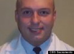 California Highway Patrol Officer Tony Stanley was hit by helicopter blades while rescuing injured doctor Jeremy Kilburn (pictured).