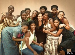 Tina Tangalakis and the Ghanaian artisans of Della.