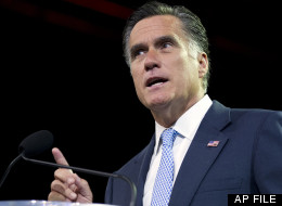 In this July 11, 2012 file photo, Republican presidential candidate, former Massachusetts Gov. Mitt Romney speaks in Houston, Texas. (AP Photo/Evan Vucci, File)