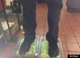 An unidentified employee at an Ohio Burger King posted a photo of himself stepping in lettuce to 4chan on Monday. Users of the popular image board responded by pinpointing his location and contacting management and news media.