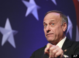 Rep. Steve King, R-Iowa addresses the Conservative Political Action Conference (CPAC) in Washington, Thursday, Feb. 10, 2011. (AP Photo/Alex Brandon)