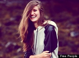 This model seems pretty happy about Free People opening in Canada. We can't deny the fact that we are too.