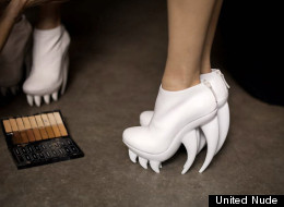 Dutch designer Iris van Herpen's mixes high-technology with high-fashion in her footwear collaborations with United Nude.