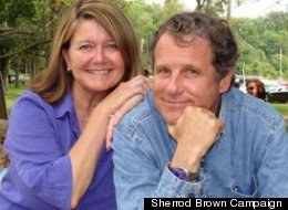 Sen. Sherrod Brown (D-Ohio) with his wife, Connie Schultz.