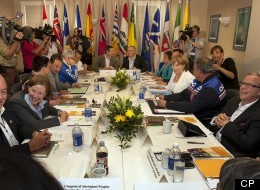 Canada's premiers and territorial leaders say they stand to lose almost $36 billion in health transfers over a 10-year period if Ottawa proceeds with its disputed plan to alter how it calculates the payments to the provinces and territories. (CP)