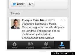 Enrique Peña Nieto felicitó a las clavadistas mexicanas que lograron medalla de plata, pero equivocó sus apellidos.