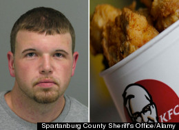 Jesse Beam, a South Carolina man, allegedly attacked his grandmother over a misunderstanding about chicken salad. In an unrelated incident in the UK, a man broke his father's hip over KFC.
