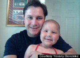 Yovany Gonzalez and his late daughter Mackenzie. Gonzalez alleges in a new lawsuit that Wells Fargo fired him because his daughter needed cancer treatment.