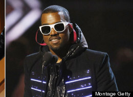 Kanye West et Srkillex. (Montage Getty)