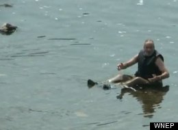 As an emergency response team was contemplating how to remove the body of Joseph DeAngelo, believed dead, from the water, he got up and started walking towards them.