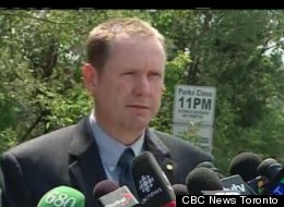Canadian police found a severed head and foot in a park by Toronto, but are not certain if the remains belong to the same person.