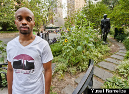 Yusef Ramelize in Union Square where he lived for a week in 2009 and 2010. Photo courtesy of Yusef Ramelize