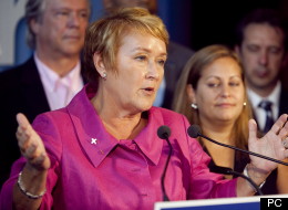 Pauline Marois, lors de son annonce le vendredi, 17 août 2012. (PC)
