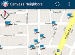 The apps both help volunteers find voters to canvass
