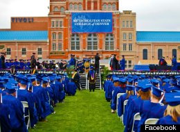 Photo of a graduating class from Metropolitan State University of Denver.