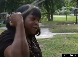 Margaret Jackson, 73, was able to thwart off a home invasion by stabbing the thief in the neck with a barbecue fork.
