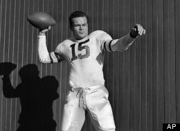 Steve Van Buren of the Philadelphia Eagles is about to heave a forward pass in Philadelphia, Pa in an undated photo. (AP Photo)