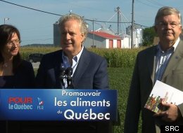 Au 24e jour de la campagne, Jean Charest parle agroalimentaire